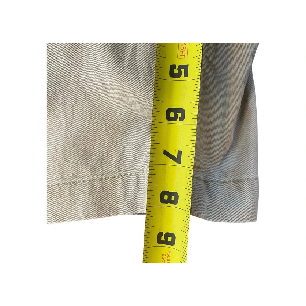 Polo Ralph‎ Lauren Mens Pleated Chino Shorts Khaki Beige Cotton Size 38 Classic